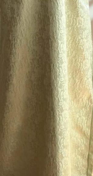 Robe brocart verte